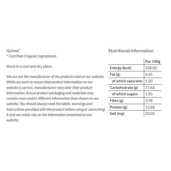 Biofair - Organic Fairtrade Quinoa Flakes, 400g - back