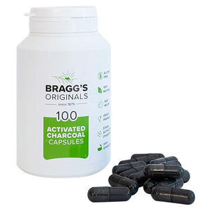 Bragg's Medicinal - Vegetarian Activated Charcoal, 100 Capsules