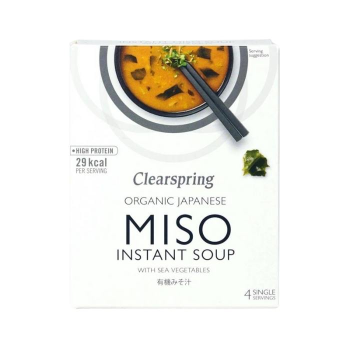 Clearspring Wholefoods - Organic Instant Miso Soup Paste with Sea Vegetables, 4x15g - front