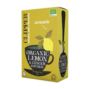 Clipper - Organic Lemon & Ginger Tea, 20 Bags | Multiple Options