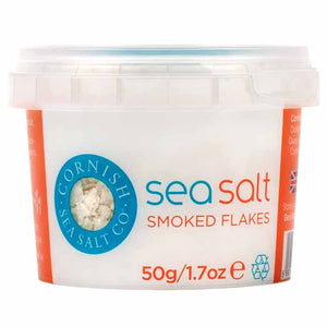 Cornish Salt - Pinch Salt Smoked Flakes, 50g | Pack of 8