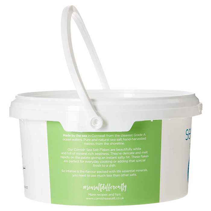 Cornish Salt - Sea Salt Flakes, 1kg - back