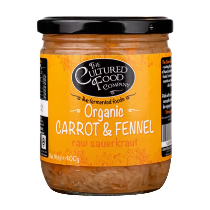 Cultured Food Company - Organic Carrot & Fennel Raw Sauerkraut, 400ml
