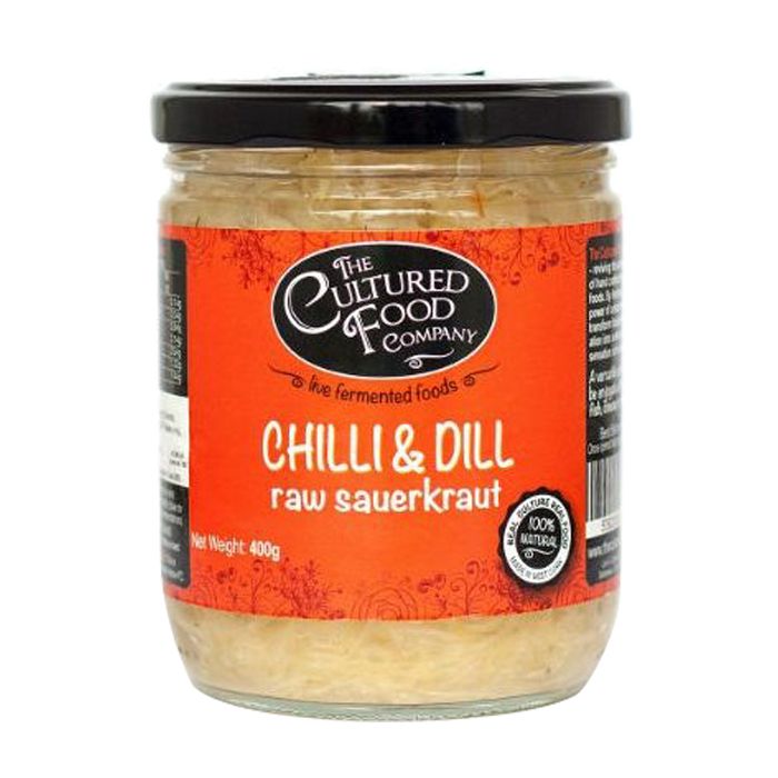 Cultured Food Company - Organic ﻿Chilli & Dill Raw Sauerkraut, 400ml