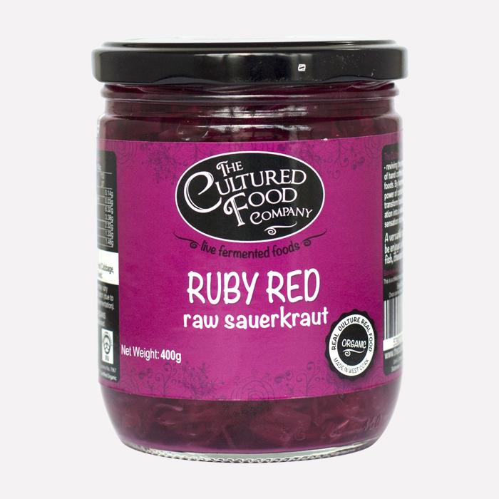 Cultured Food Company - Organic Ruby Red Raw Sauerkraut, 400ml