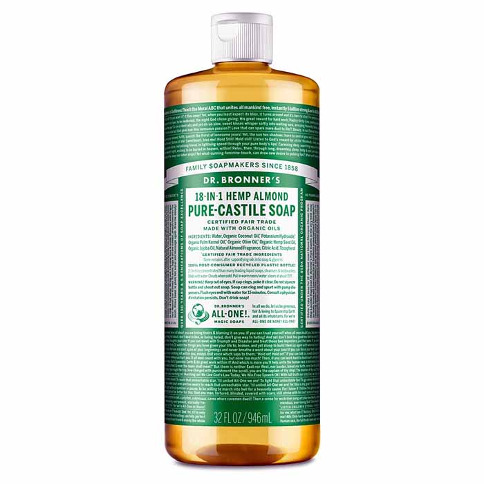 Dr. Bronner's - Pure-Castile Liquid Soap, Almond - 946ml