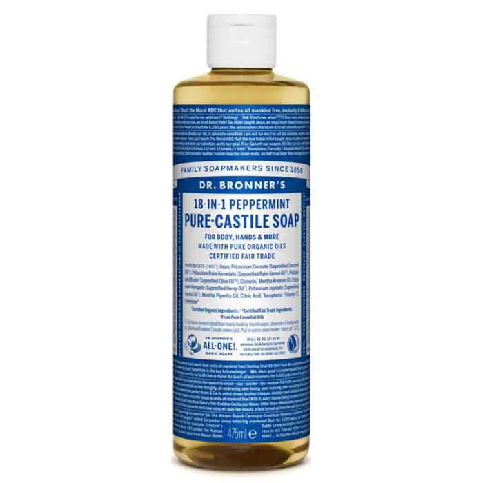 Dr. Bronner's - Pure-Castile Liquid Soap, Peppermint - 473ml