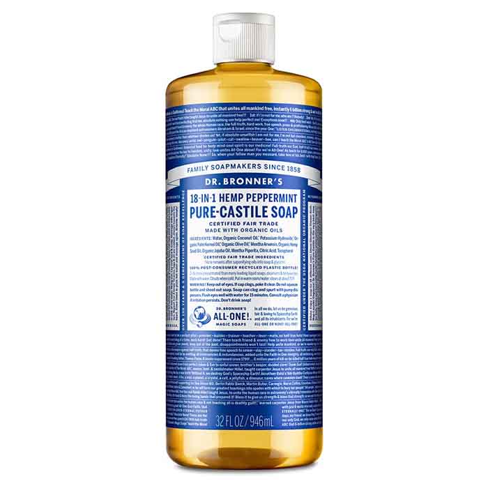 Dr. Bronner's - Pure-Castile Liquid Soap, Peppermint - 946ml