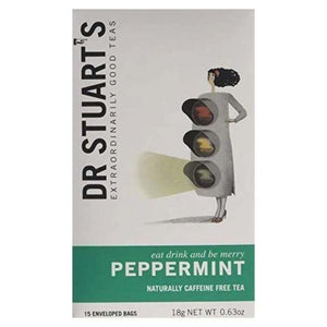 Dr Stuarts - Organic Peppermint Tea Bags, 15 Bags | Pack of 4