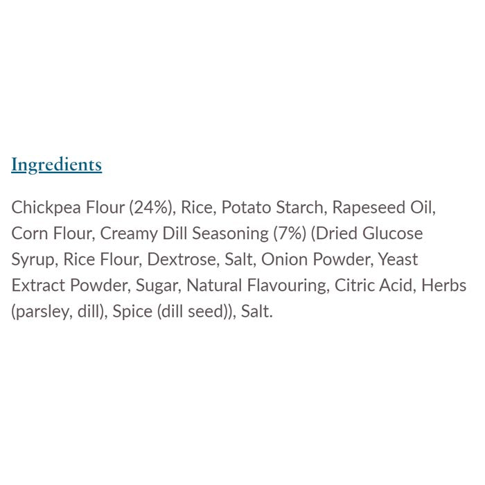 Eat Real - Hummus Chips , Creamy Dill (45g) - Back