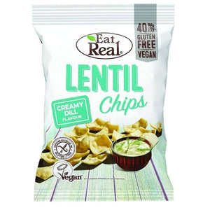 Eat Real - Lentil Chips Creamy Dill, 95g | Pack of 10