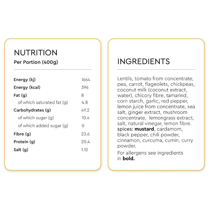 Fiid - Tangy Coconut & Chickpea Curry, 400g back