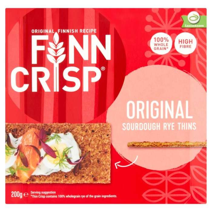 Finn Crisp - Harvest Slims Rye Crispbreads, 200g - PlantX UK