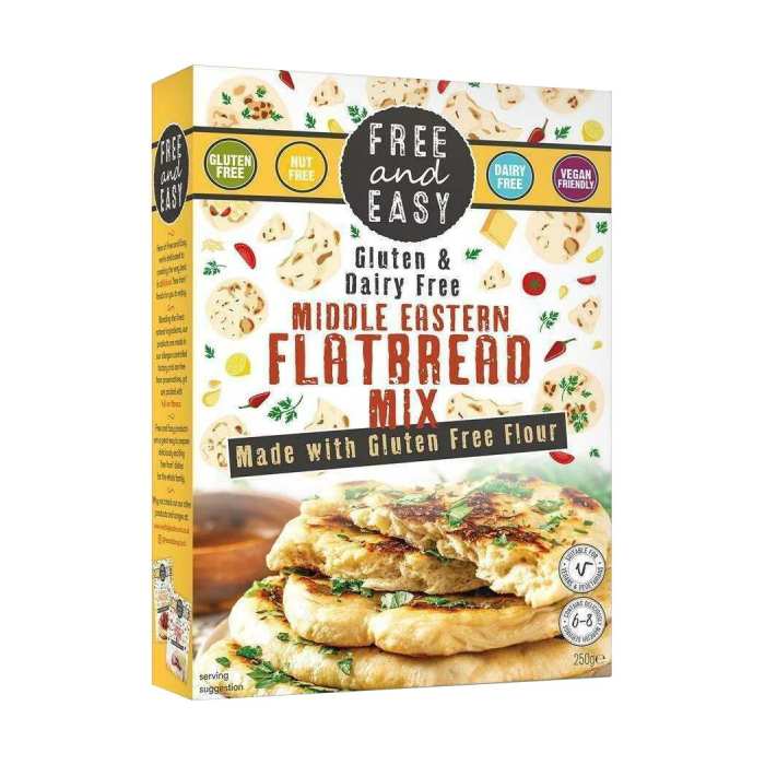 Free & Easy - Gluten-Free Middle Eastern Flatbread Mix, 250g