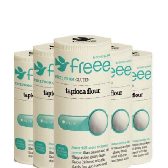 Freee by Doves - Gluten Free Tapioca Starch Flour, 100g  Pack of 5