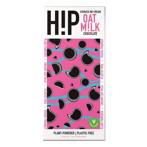 H!P - Cookies No Cream Oat Milk Chocolate Bar, 70g | Pack of 12