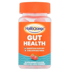 Haliborange - Adult Gut Health Strawberry-Flavoured Gummies, 30 Gummies