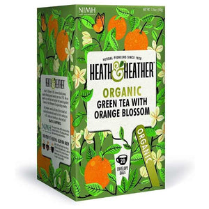 Heath & Heather - Organic Green Tea & Orange Blossom, 20 Bags