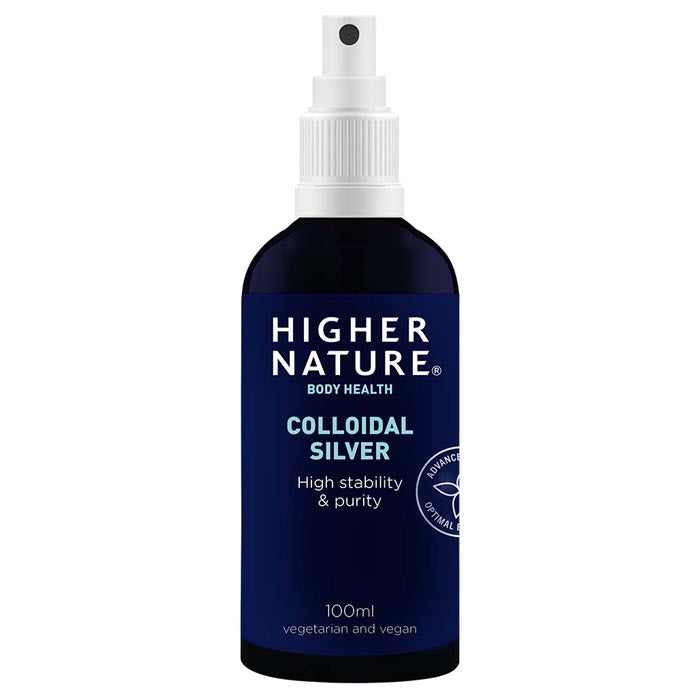 Higher Nature - Collodial Silver Refillable Spray Bottle, 15ml