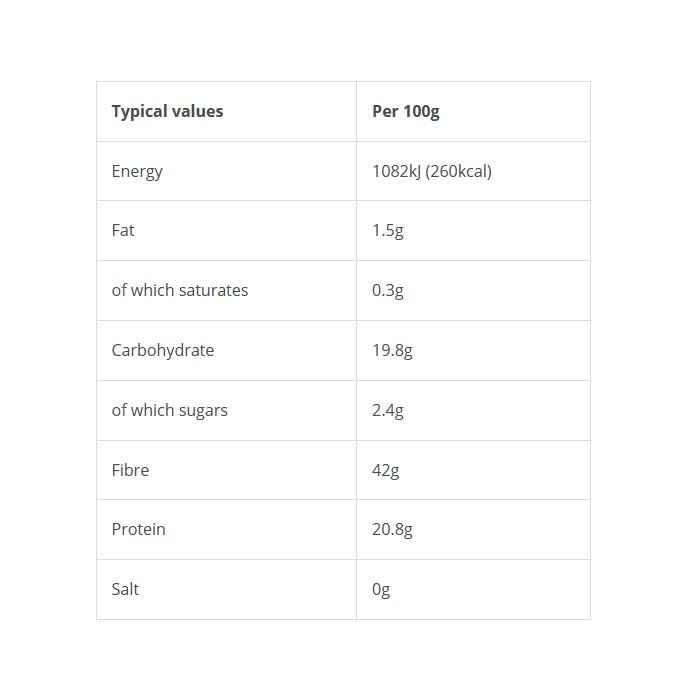 Hodmedod - Organic Split Yellow Peas, 500g - back