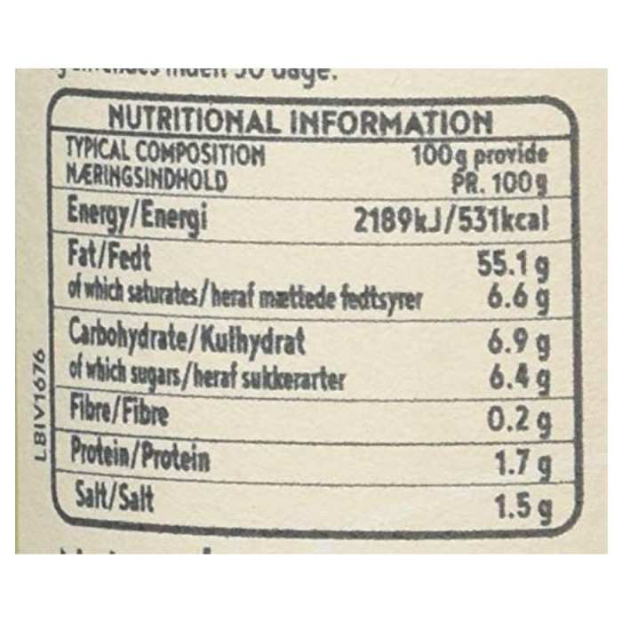 Inspired Vegan - Vegan Hollandaise Style Sauce, 205g - nutrition facts