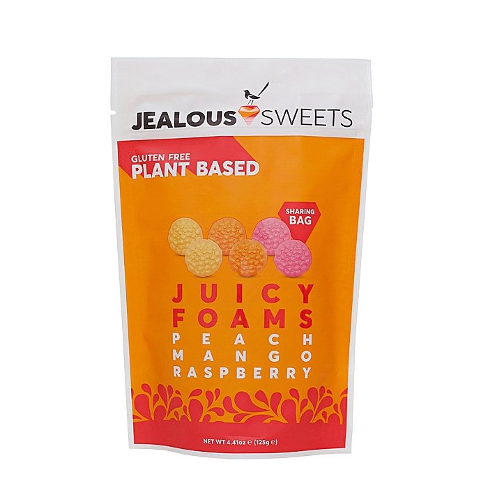 Jealous Sweets - Juicy Foams Share Bag Vegan Gummies, 125g