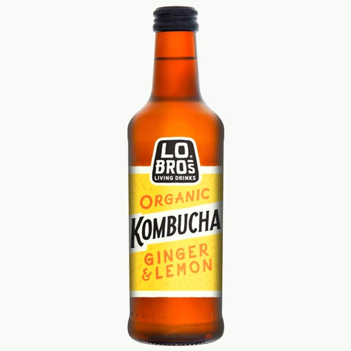 Lo Bros - Organic Kombucha Ginger & Lemon, 330 ml