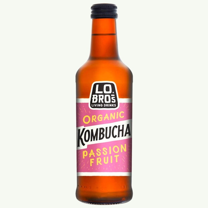 Lo Bros - Organic Kombucha Passion Fruit, 330 ml