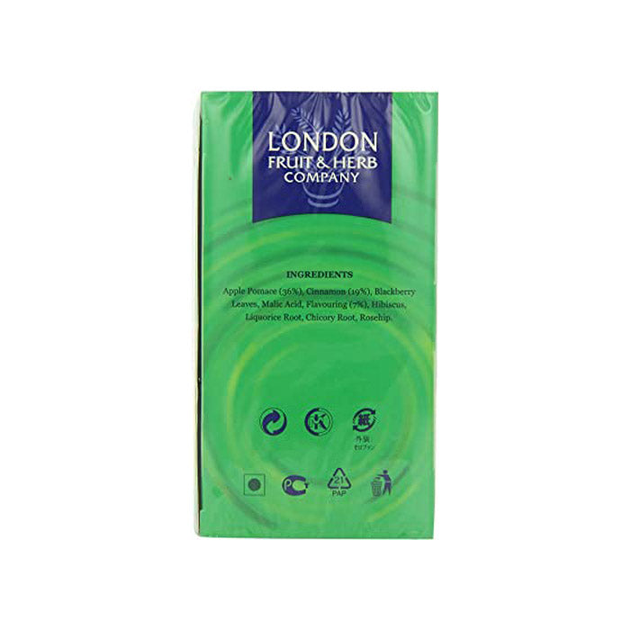 London Fruit & Herb Co - Apple & Cinnamon Twist Tea, 20 Bags - back