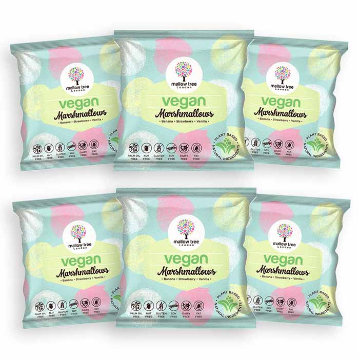 Mallow Tree - Vegan Marshmallows - Mixed Fruit (18-Pack), 100g