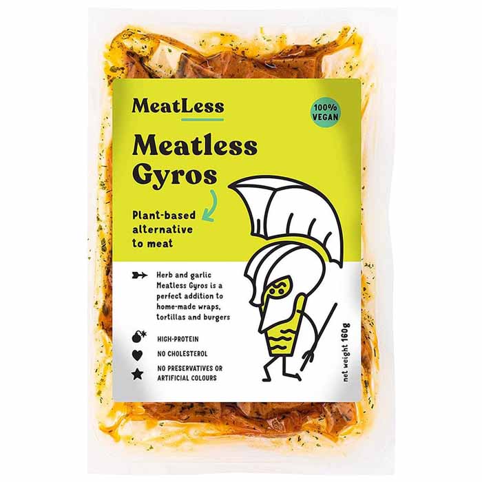 MeatLess - MeatLess Herb & Garlic Gyros, 160g