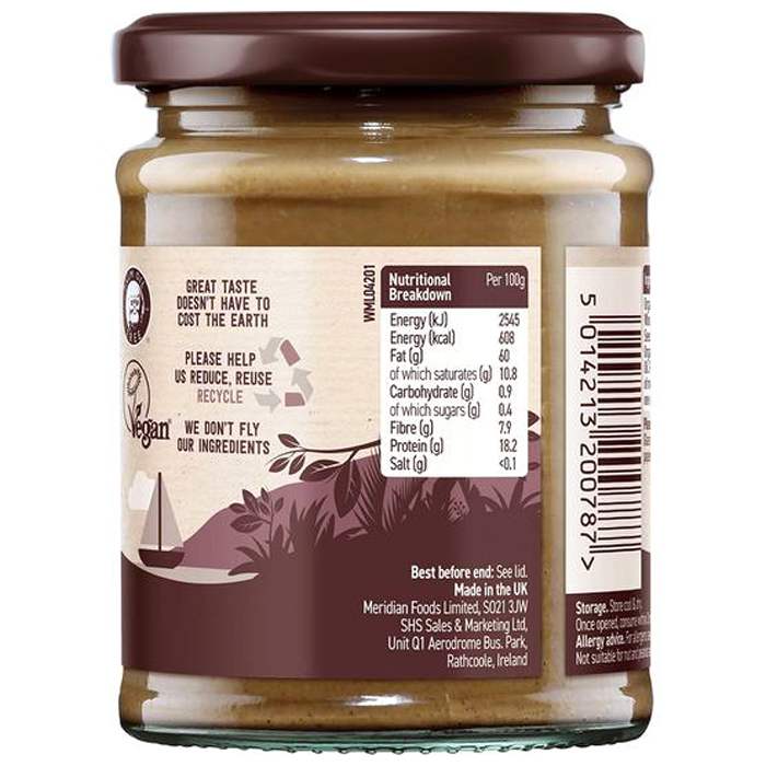 Meridian Foods - Dark Tahini , 270g - back