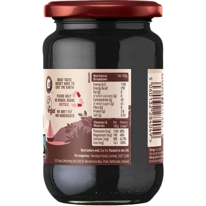 Meridian Foods - Organic & Fairtrade Blackstrap Molasses - ingredients