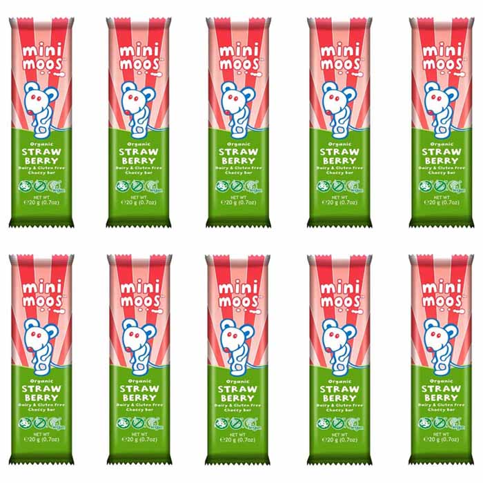 Moo Free - Mini Bar Strawberry 20-Pack, 20g