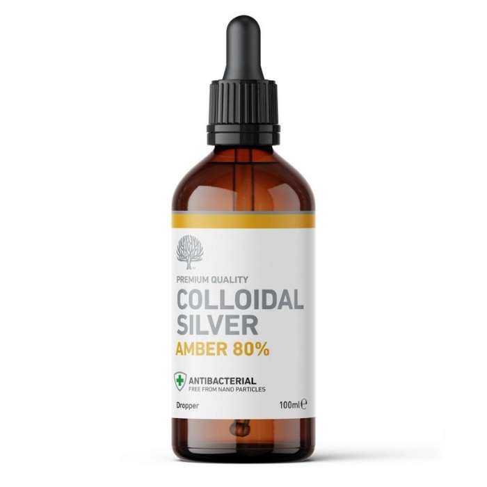 Nature's Greatest Secret - Amber 80% True Colloidal Silver | 100 ml (Dropper) - Front