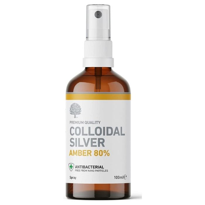 Nature's Greatest Secret - Amber 80% True Colloidal Silver |  100 ml (Spray) - Front