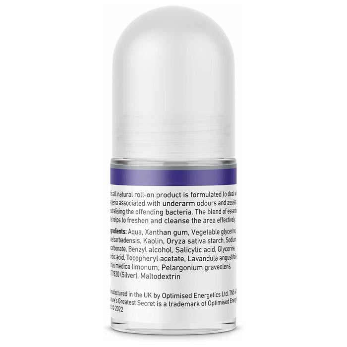 Nature's Greatest Secret - Colloidal Silver Aluminium Free Rollerball Deodorant, 50ml - back