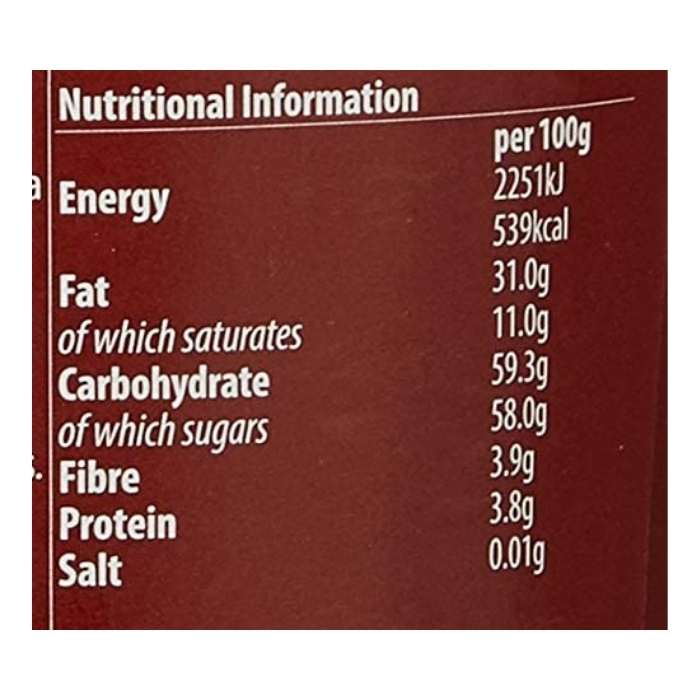 Nature's Store - Hazelnut & Cocoa Spread, 350g - nutrition facts