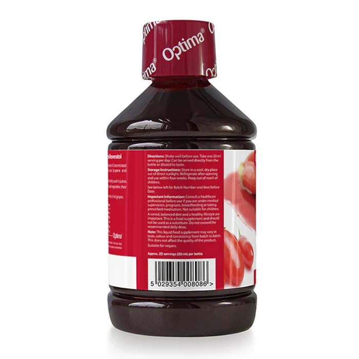 Optima - Goji Juice, 500ml - back