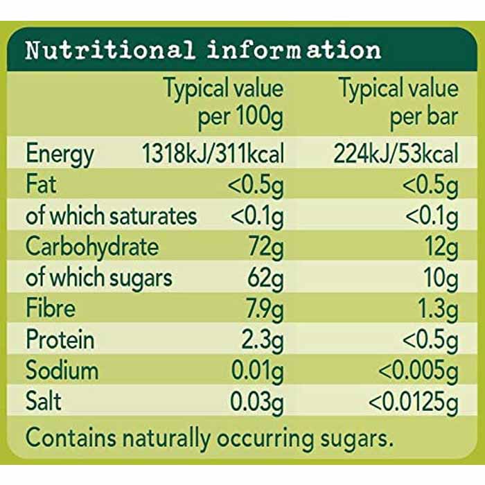 Organix - Chunky Fruit Bars - Apple & Date, 6-Pack  - back