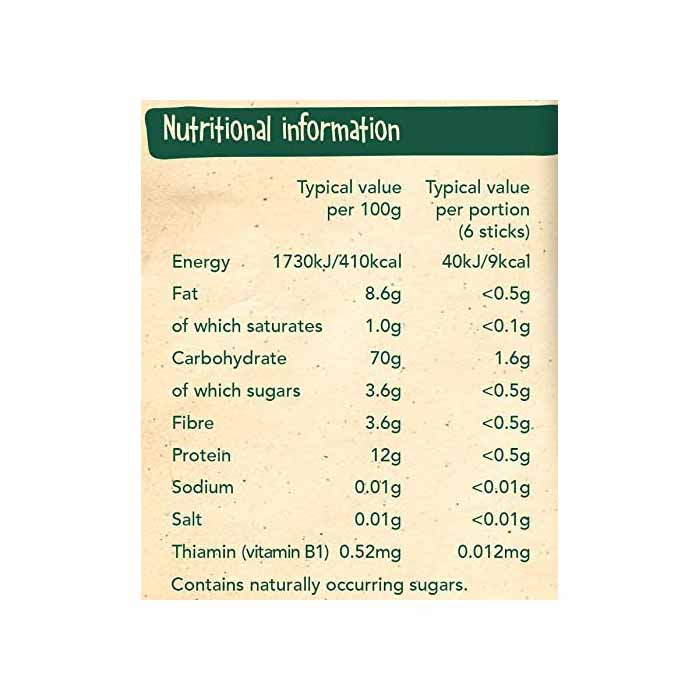 Organix - Melty Veggie Sticks Multipack, 4x15g Bags - Back