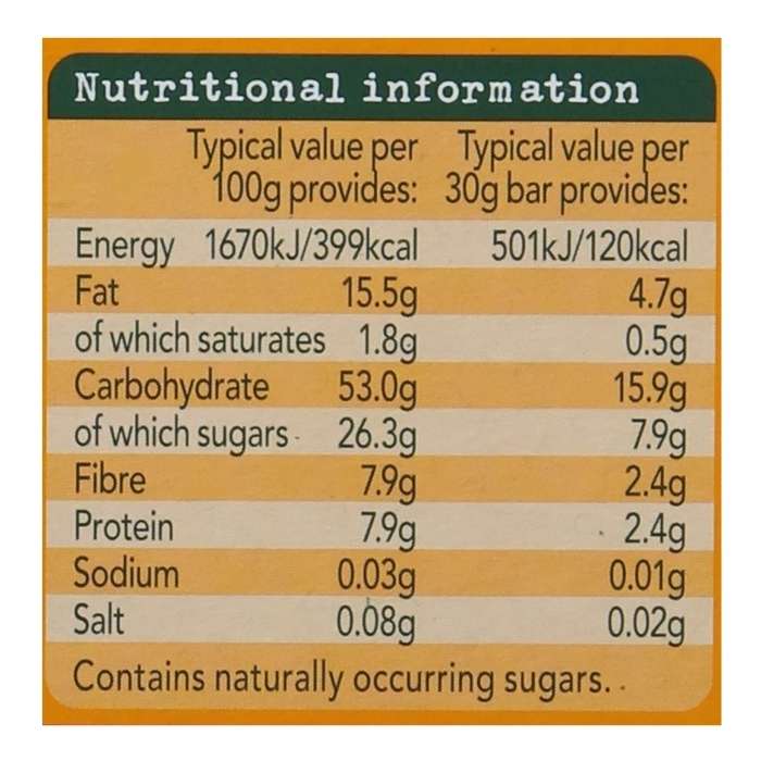 Organix - Organic Carrot Cake Soft Oaty Bars, 6-Pack - back