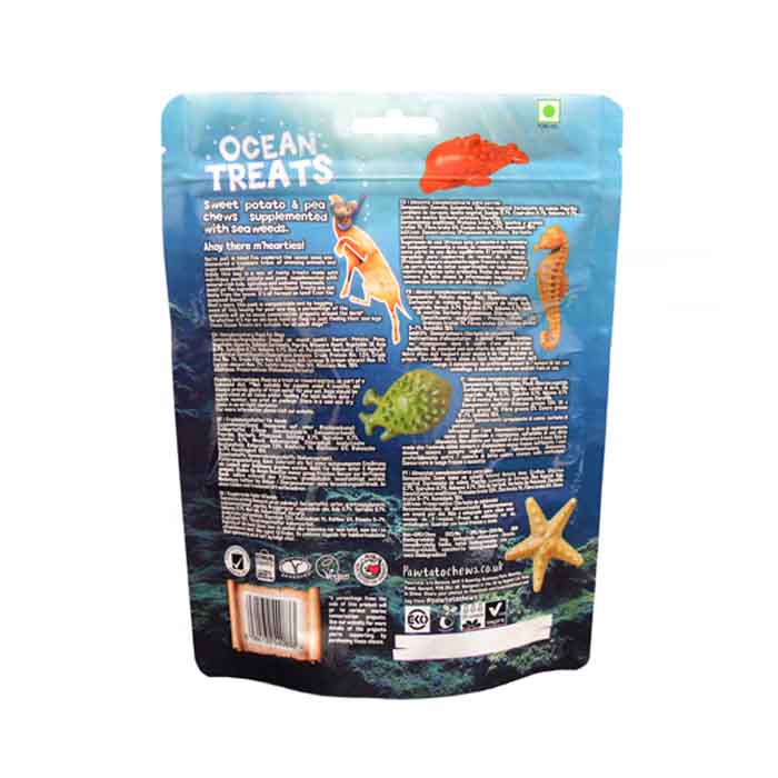 Pawtato - Ocean Treats Dog Chews - Small (1-Pack), 140g - Back