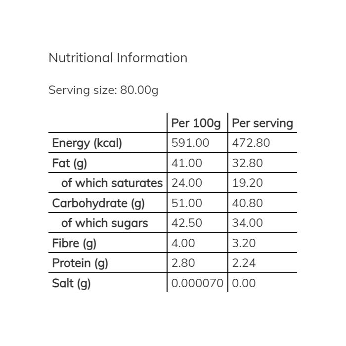 Plamil - So Free Organic Milk Chocolate Alternative Thin Bar - 1 Bar, 80g - back