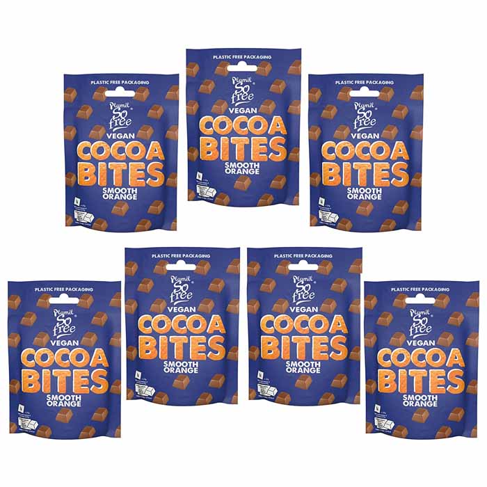 Plamil - So Free Vegan Cocoa Bites, - Smooth Orange (7-Pack) 108g 