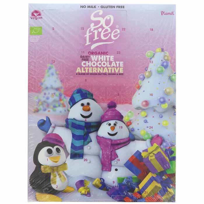 Plamil - So Free Vegan White Chocolate Advent Calendar - 1-Pack, 110g 