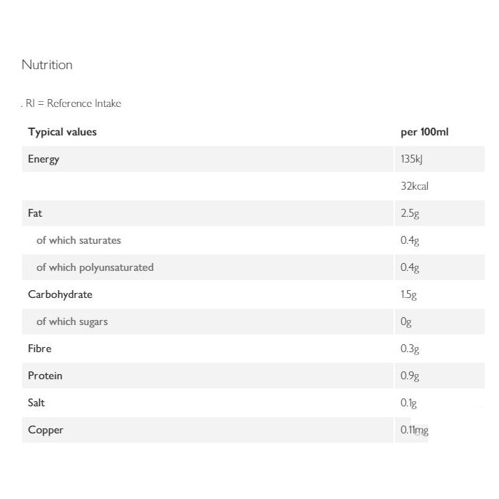 Plenish - Organic Cashew Milk, 1L - back 