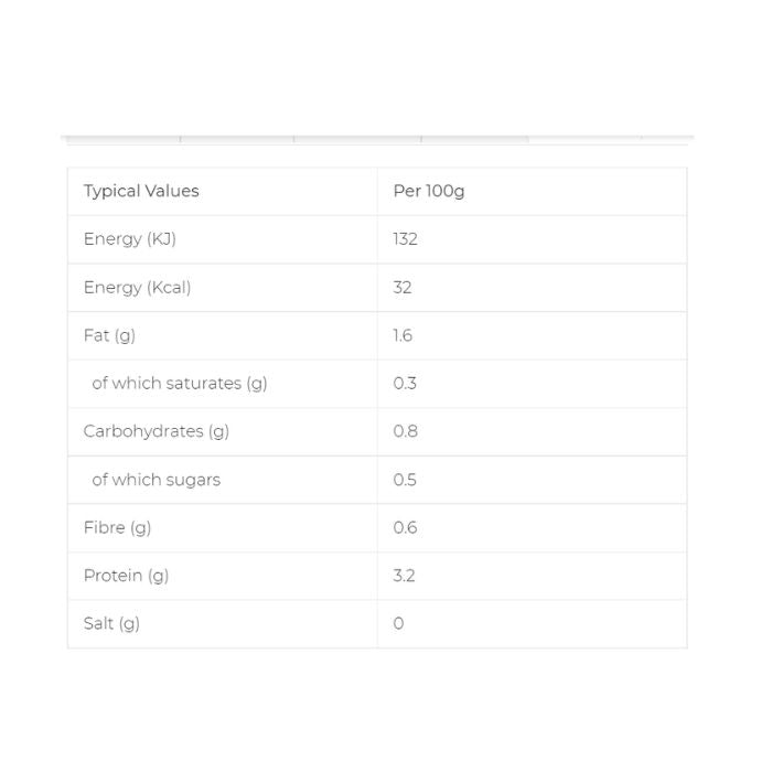 Plenish - Organic Soya M*lk, 1L - Nutrition Information