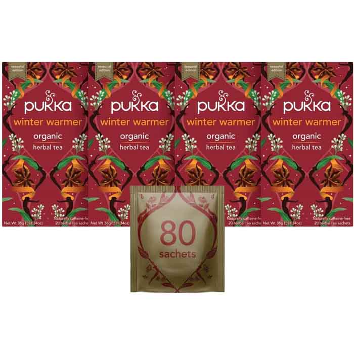 Pukka - Organic Winter Warmer Tea, 20 Bags  Pack of 4