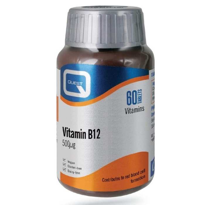 Quest - Vitamin B12, 60 Tablets - front